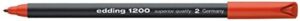 ROTULADOR EDDING Nº1200-BLISTER/2 ROJO