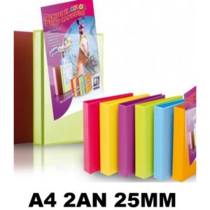 CARPETA PLAST.CANGURO 2A.25mm.A-4 FUN COLOR
