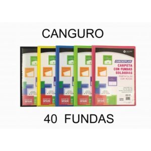 CARPETA FUNDAS A4-40H.FLEX.CANGURO SOLDADA