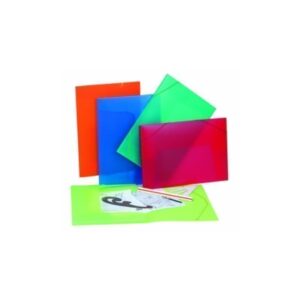 CARPETA DIBUJO PP 50x35(A3) GOMAS TRANS.AZUL