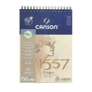 BLOC DIB.CANSON 1557 120gr.CROQUIS A5 ESP