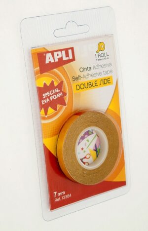 CINTA ADH.DOBLE CARA  7 mm x 10 mt APLI