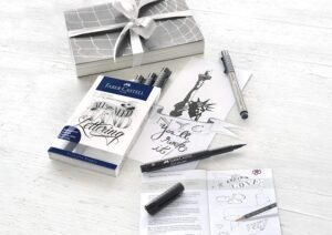 KIT CREATIVE FABER LETTERING B/9 PZAS
