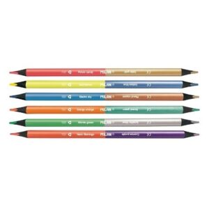PINTURA LAPIZ BICOLOR METAL/FLUOR MILAN B/6