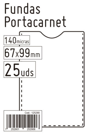 FUNDA PORTACARNET 46002  67 x 99 PTE/25