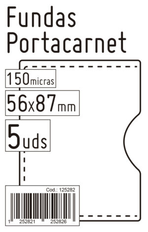 FUNDA PORTACARNET 46001  56 x 87 PTE/ 5