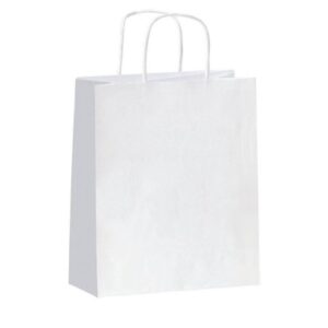 BOLSA REGALO PAPEL100gr.22x23x 9 BLANCA