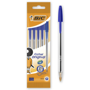 BOLIGRAFO BIC CRISTAL ORIGINAL BOL/ 4 AZUL