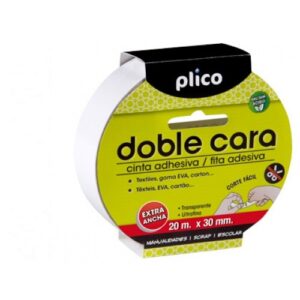 CINTA ADH.DOBLE CARA 30 mm x 20 mt PLICO