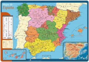 VADE SOBREMESA PVC 35 X 49 MAPA DE ESPAÑA