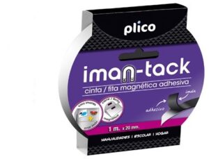 CINTA MAGNETICA ADHESIVA 1mt x 20 mm.PLICO