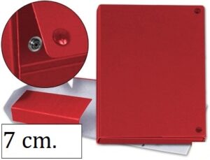 CARPETA PROY.PARDO CORCHETE- 7cm ROJA