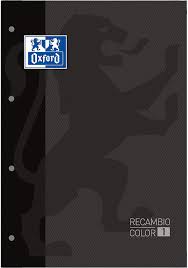 RECAMB.A4 4A.90gr. 80h OXFORD CUADR 5x5 NEGRO