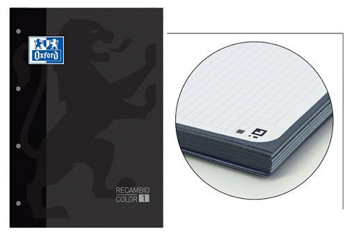 RECAMB.A4 4A.90gr. 80h OXFORD CUADR 5x5 NEGRO - Imagen 2