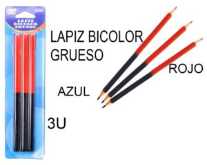 LAPICERO BICOLOR M.PAPEL BLT/ 3 GRUESO