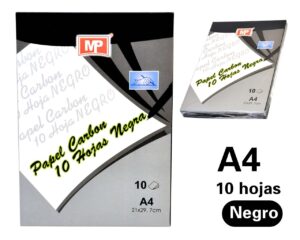 PAPEL CARBON PTE/ 10 MP NEGRO