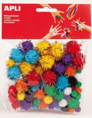 POMPONES BRILLANTES SURTIDOS B/78