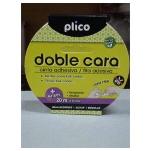 CINTA ADH.DOBLE CARA 15 mm x 20 mt PLICO