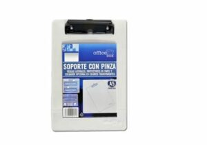 PLACA SUJETAPAP. PCO.RIGIDO PINZA A5 TRANSP.