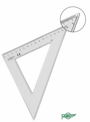 ESCUADRA FAIBO 30cm B/1 TECNIT BOLSA