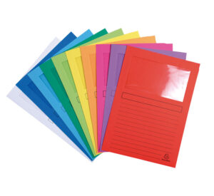 SUBCARPETA A4 VENTANA PTE/ 25 COLORES SURT.