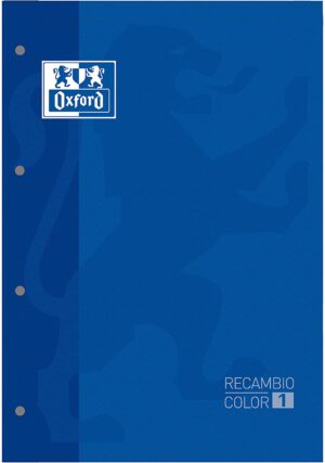 RECAMB.A4 4A.90gr. 80h OXFORD CUADR 5X5 AZUL