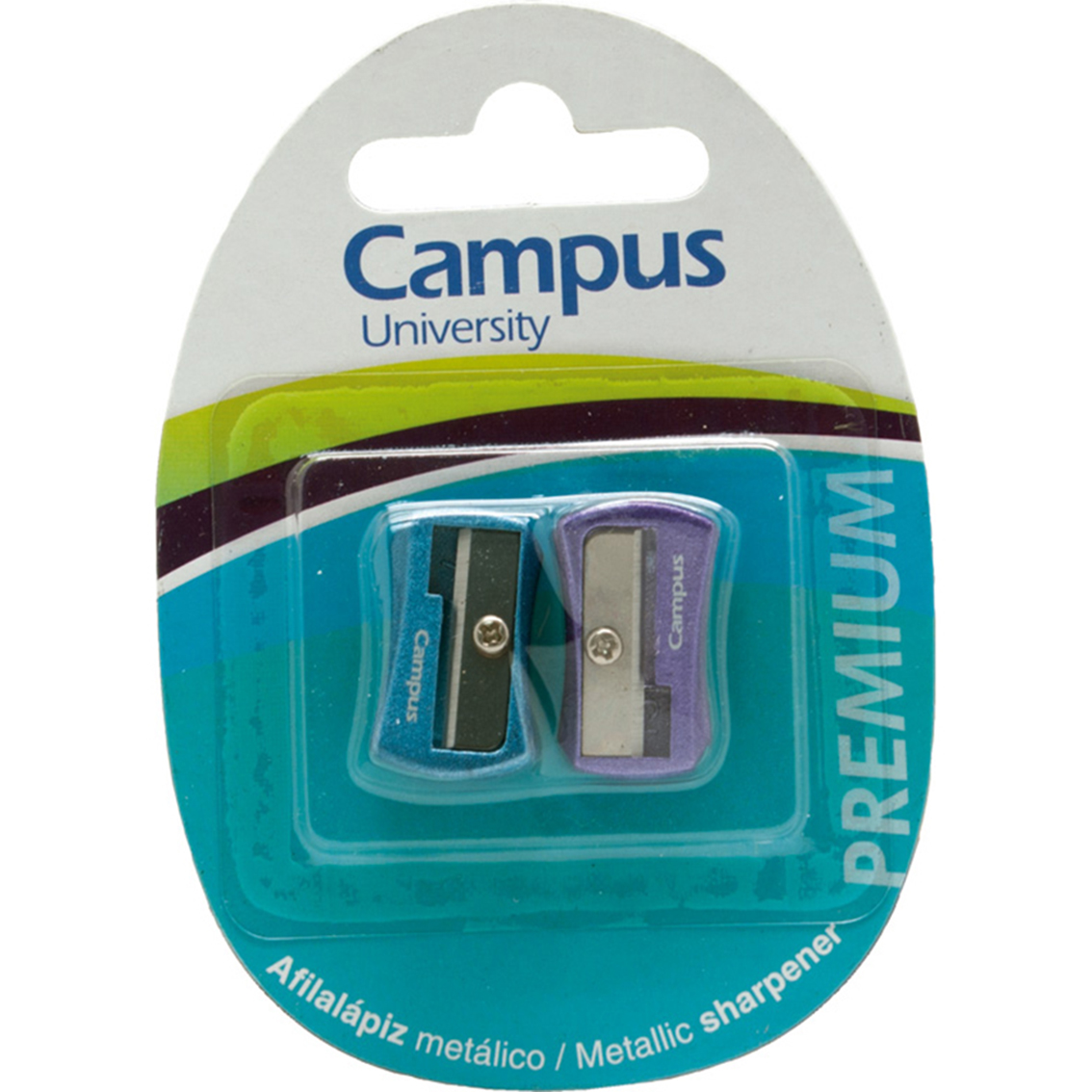 BLT/ 2 SACAPUNTAS METAL CAMPUS COLOR CUÑA