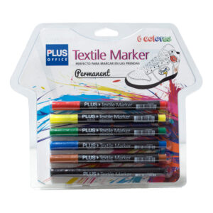 ROTULADOR ROPA PLUS OFFICE BLIST/6 COLORES