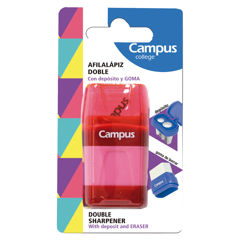 BLT/ 1 SACAPUNTAS DEP.CAMPUS DOBLE C/GOMA