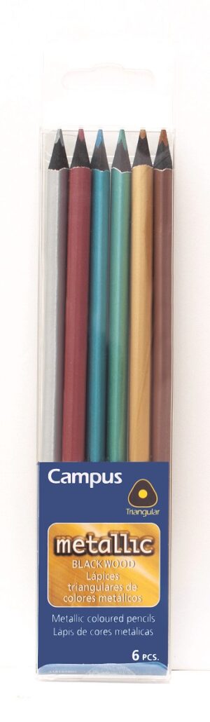 PINTURA LAPIZ CAMPUS METALLIC 6 Colores