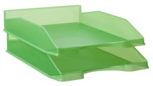 BANDEJA PLAST.ARCHIVO 2000 TRANSL.VERDE