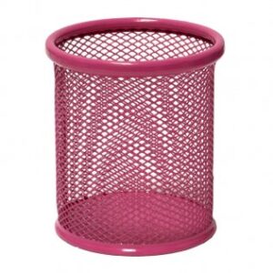 CUBILETE OFICINA REJILLA PLUS-ROSA