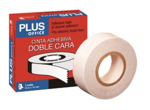 CINTA ADH.DOBLE CARA 19 mm x 10 mt PLUS OFFICE