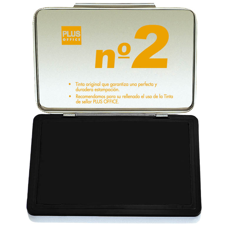 TAMPON PLUS OFFICE MNO.METALICO Nº2 NEGRO