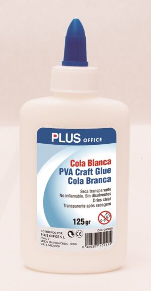 PEGAMENTO COLA BLANCA PLUS  125 gr.