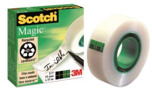 CINTA ADH.INVISIBLE 19mm X 33mt SCOTCH MAGIC
