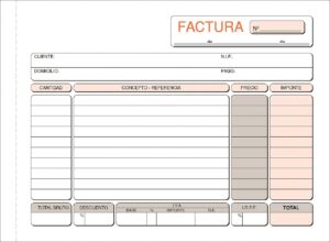 TALONARIO FACTURAS 4ºAP.S/M DUPL.E.CALCO