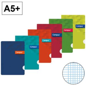 CUADERNO GRAPA TAPA PP.DIN A5+ 90gr.48H. MILIMETRADO