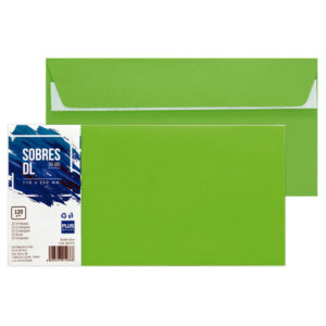 Pte/20 SOBRES PLUS 110x220 DL VERDE CLA.