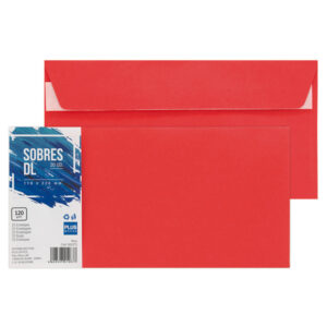 Pte/20 SOBRES PLUS 110x220 DL ROJO
