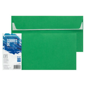 Pte/20 SOBRES PLUS 110x220 DL VERDE OSC.