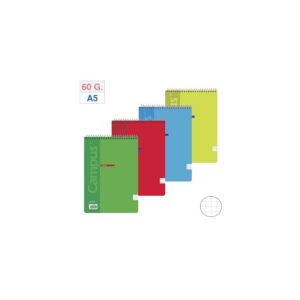 BLOC ESPIRAL CUARTA 80 H.60gr.CUADRO APA