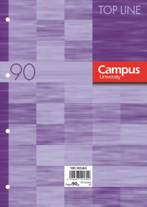 RECAMB.A4 4A.90gr 100h CAMPUS CUADR 5x5 MORAD