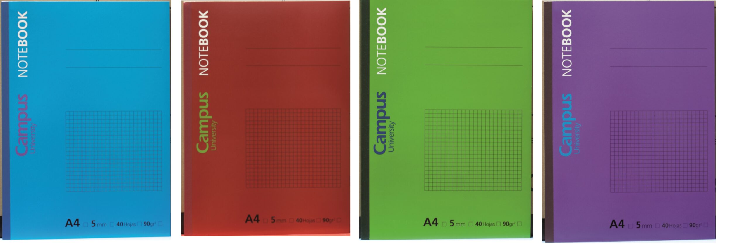 CUADERNO ENC.CAMPUS A4 40H 90gr CUADROS 5mm
