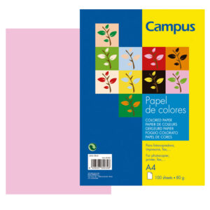 PAPEL CAMPUS 80gr.DIN A4 P/100 ROSA