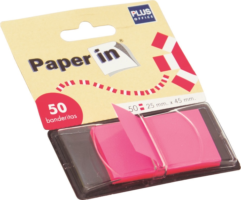BANDERITAS PAPER IN ANCHA DISPENS/50 ROSA