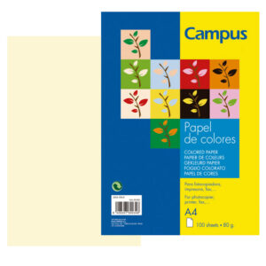 PAPEL CAMPUS 80gr.DIN A4 P/100 CREMA