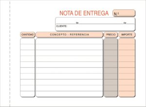 TALONARIO NOTA ENTREGA 4ºAP.S/M DUPLI.E.CALCO