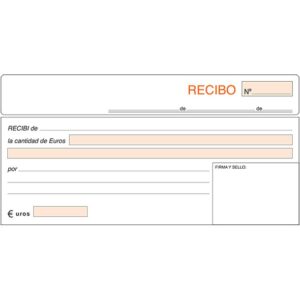 TALONARIO RECIBO 1/3 FOL. DUPL. AUTOCOP.