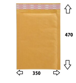 BOLSA BURBUJA KRAFT P/10-35X47 Nº10 AK20 K/7